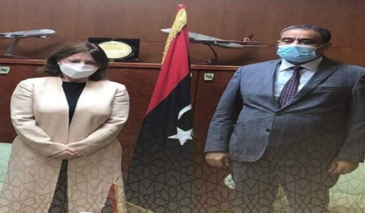 خلال اجتماعه مع سفيرة فرنسا لدى ليبيا محمد الشهوبي :جاري تفعيل العقود لتنفيذ مشاريع في مطار طرابلس ومصراتة وبنينا
