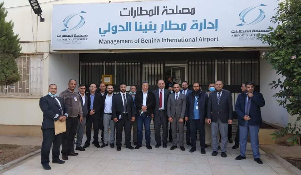 وفد تدقيق من الطيران المدني الأردني وشركة الخطوط الملكية الأردنية في زيارة لمطار بنينا الدولي
