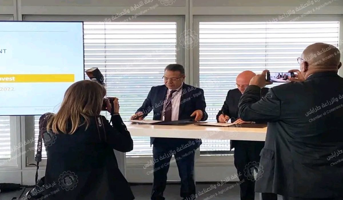 غرفة التجارة والصناعة طرابلس توقع اتفاقية مع المنظمة التعاون الاقتصادي الألماني الإفريقي