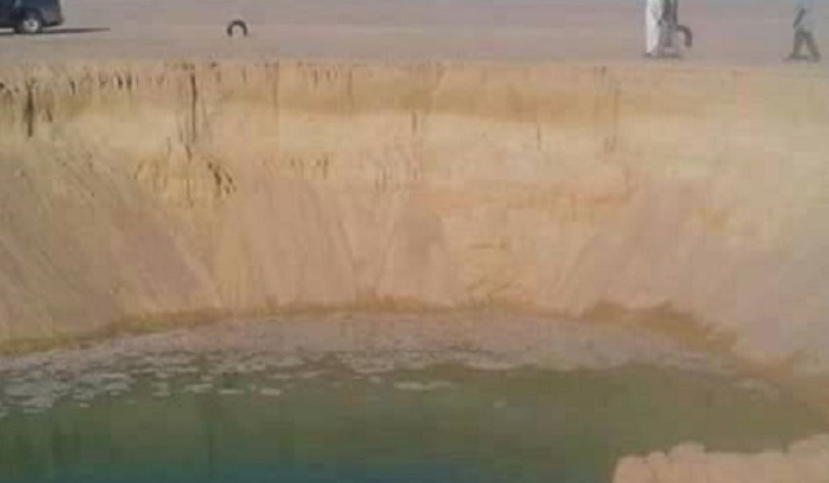 انهيارات أرضية بالقرب من آبار النهر الصناعي بتازربو