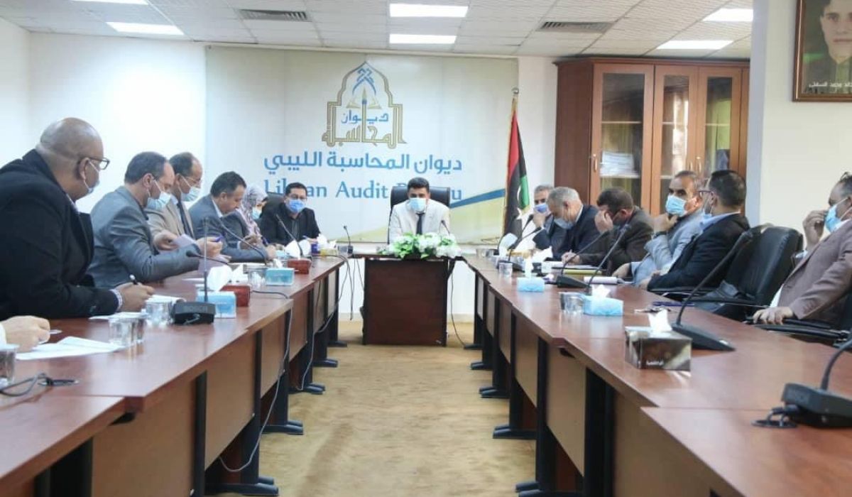 بحضور خالد شكشك..مكتب الخطط وضمان الجودة بديوان المحاسبة طرابلس يستعرض خطته للعام الحالي