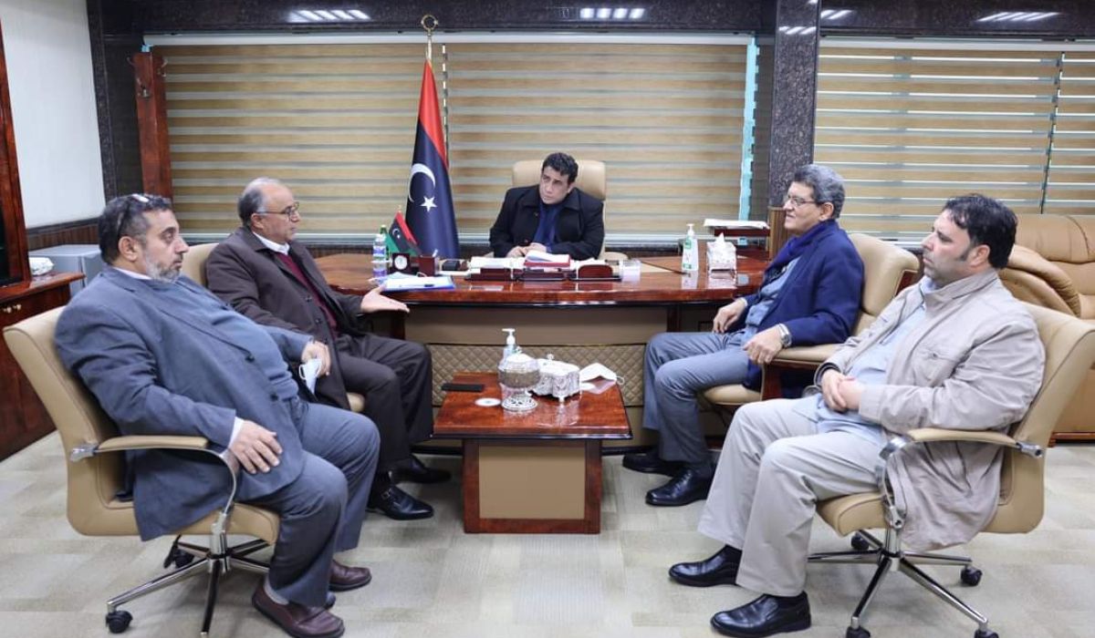 "المنفي" يبحث مع وفد اللجنة الليبية الإيطالية المشتركة المرحلة الأولى لمشروع الطريق السريع إمساعد - رأس أجدير