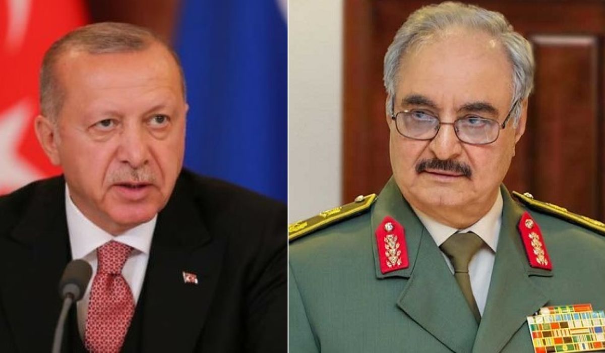 أردوغان يرد على تهديد المشير حفتر باستهداف الطائرات التركية في ليبيا