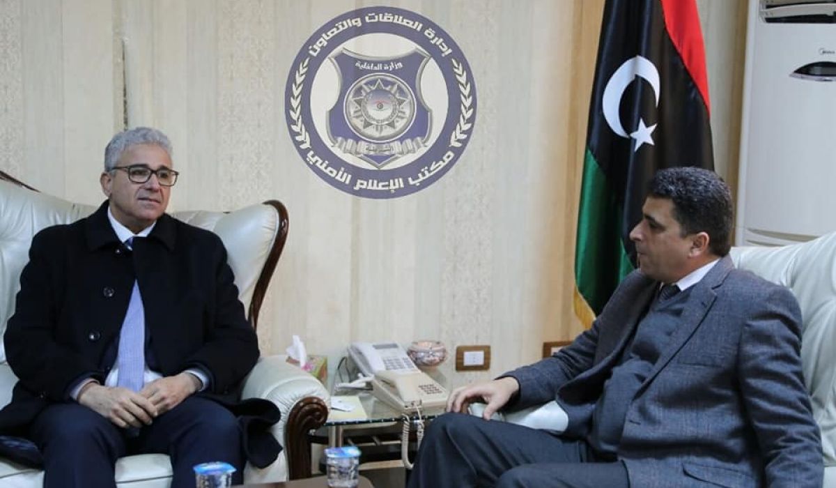 باشاغا يناقش مع شكشك الإجراءات المالية المتعلقة بوزارة الداخلية