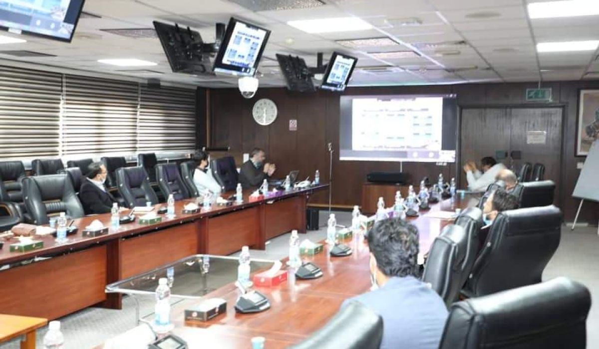 شركة الهروج تقعد اجتماعاً عبر الدائرة المغلقة مع شركة أزدو الوكيل المعتمد لشركة أسبين للتقنية