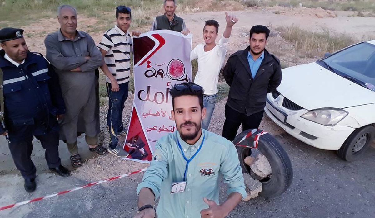 انطلاق حملة "بصمة أمل" لترميم طريق بني وليد ترهونة