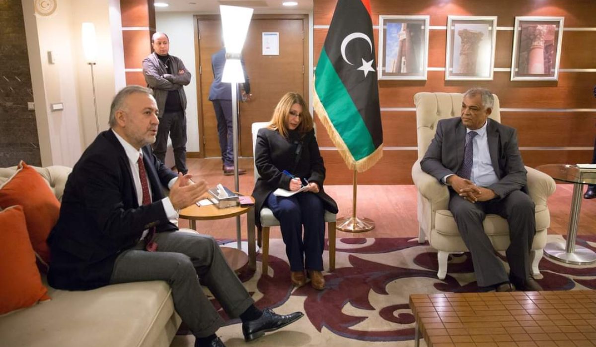 خلال اجتماعه مع السفير التركي لدى ليبيا.. القطراني يؤكد على ضرورة تعزيز التعاون المشترك بين البلدين والمساهمة الفعلية في إعادة الإعمار