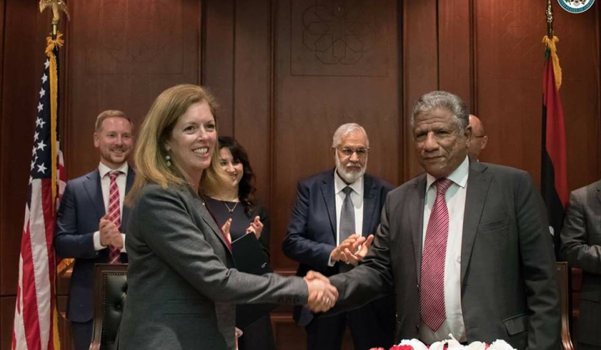 التوقيع على مذكرة النوايا بين الخارجية الليبية والولايات المتحدة الأمريكية