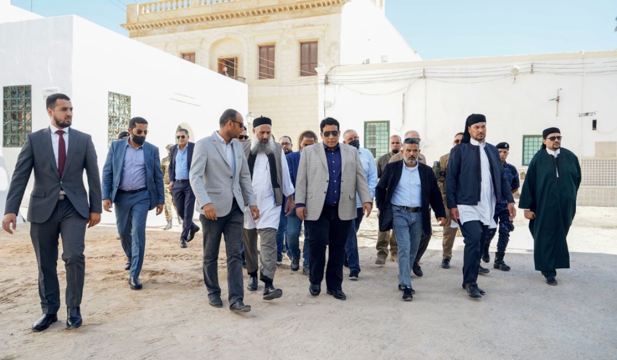 المنفي يقوم بزيارة المباني التاريخية بالمدينة القديمة بطرابلس