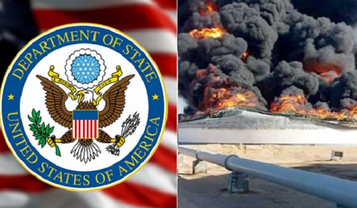 الخارجية الأمريكية تدين بشدة الهجوم على الموانئ النفطية الليبية
