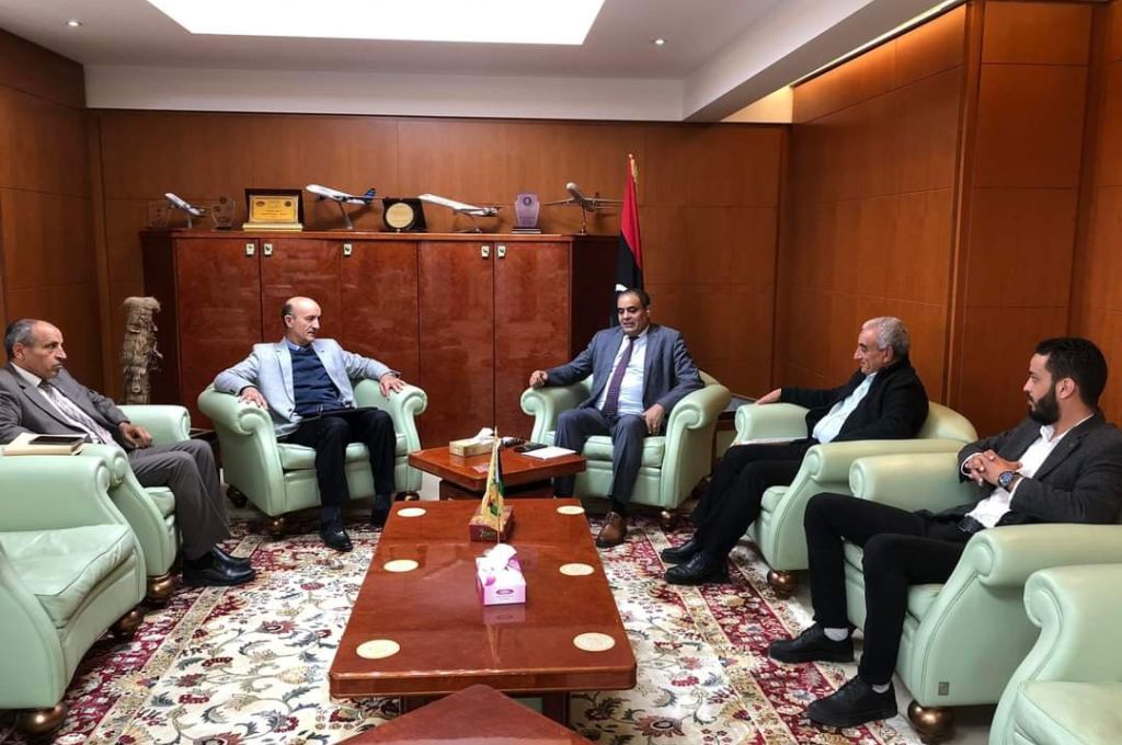 اجتماع بين وكيل وزارة المواصلات لشؤون الديوان والنقل البحري وشركة مليتة للنفط والغاز
