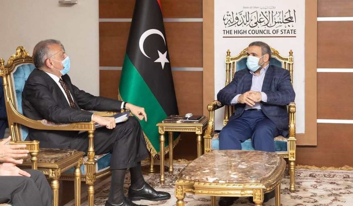 المشري يجتمع مع السفير الإيطالي لدى ليبيا