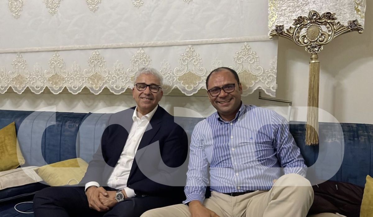 صورة لباشاغا وعبد الجليل بطرابلس