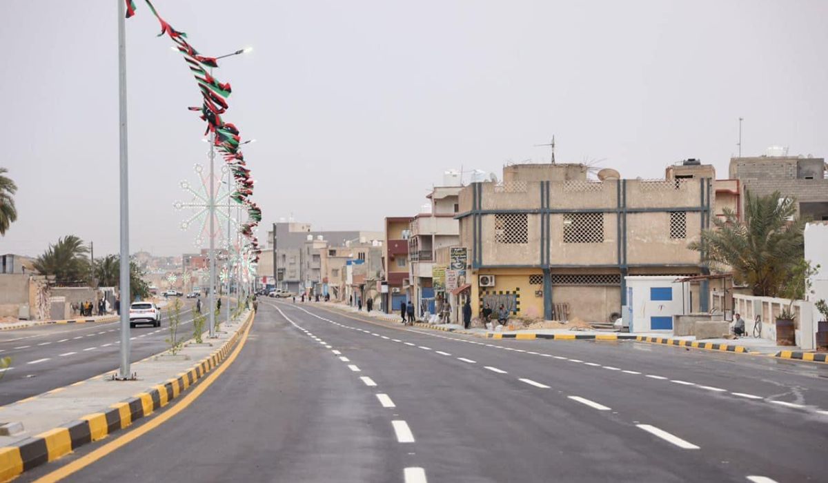 الدبيبة يفتتح المرحلة الثالثة من توسعة طريق عين زارة - وادي الربيع