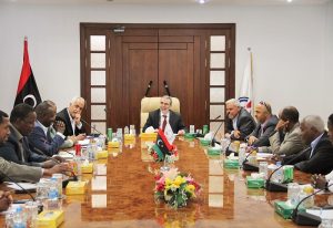 اجتماع المؤسسة الوطنية للنفط بلديات حوض مرزق