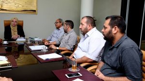 وزير الدولة لشؤون هيكلة المؤسسات تلتقي رئيس مجلس الإدارة والمدير التنفيذي لمصلحة الإحصاء والتعداد