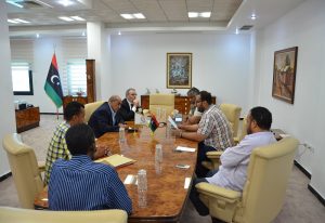 اجتماع رئيس الوطنية للنفط  مع وزير الحكم المحلي بحكومة الوفاق الوطني