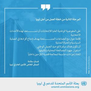 غسان سلامة يقدم خطة العمل الجديدة من أجل ليبيا