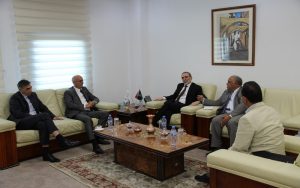 اجتماع السيد رئيس مجلس إدارة المؤسسة الوطنية للنفط مع مدير عام شركة توتال فرع ليبيا