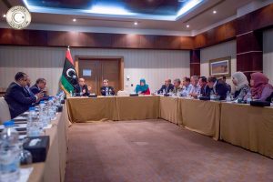 اجتماع مجلس الدولة مع مصرف ليبيا المركزي بطرابلس