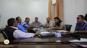 اجتماع المجلس البلدي زليتن مع مديرية امن زليتن بشأن تهريب الوقود