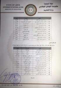 وزير التعليم يصدر قرارا بشأن إيفاد اوائل الجنوب الليبي للدراسة بالخارج