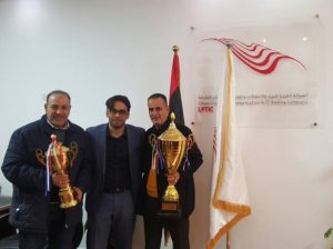 إدارة القابضة للإتصالات تستقبل منتخب الإتصالات بعد فوزه ببطولة جربة الدولية