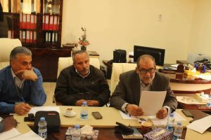الإجتماع الدوري لإدارة الخدمات العامة بشركة البريقة لتسويق النفط