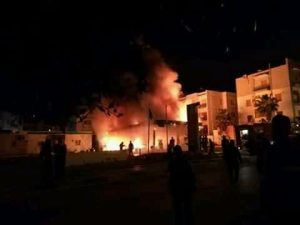 خسائر مادية جسيمة بعد حريق بمحطة وقود المنصورة