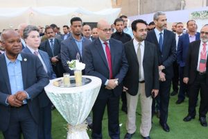 فتحي المجبري يفتتح المقر الجديد لمصرف السراي للتجارة والاستثمار
