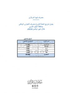 المركزي يعلن توزيع 199 مليون دينار على بعض مصارف المناطق الليبية خلال نوفمبر