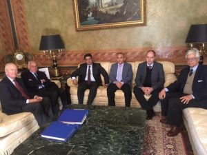 أجتماع بمقر السفارة الليبية بأيطاليا لبحث تكملة العديد من المشاريع