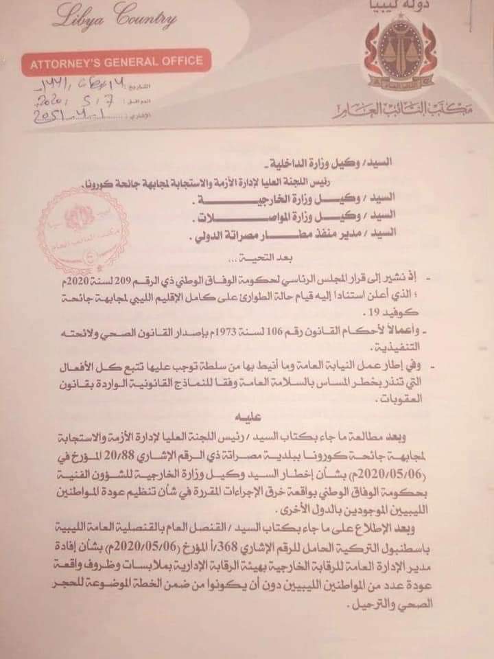"الصديق الصور" يؤكد لصدى فتح تحقيق مستعجل في جميع المتورطين في تفشي فيروس كورونا