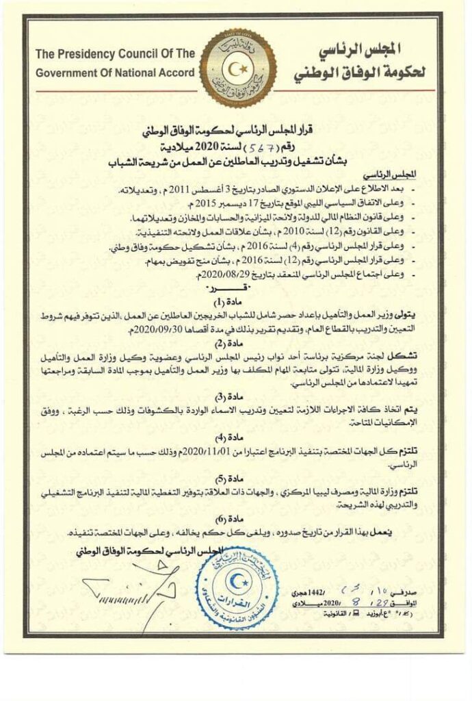 الرئاسي يُطلق برنامجًا لتدريب وتشغيل العاطلين عن العمل من شريحة الشباب