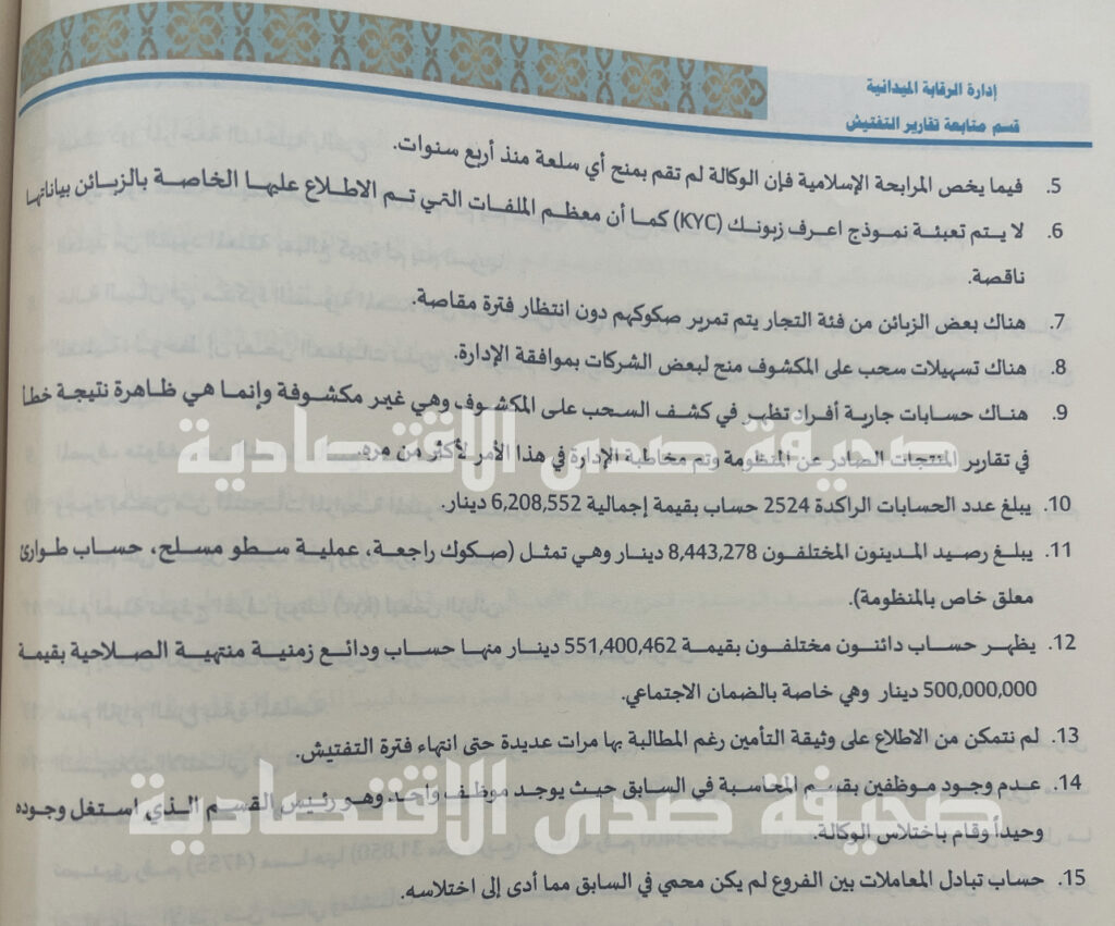 خاص..تقرير التفتيش 2019 بمركزي البيضاء يكشف عن عملية اختلاس بمصرف الجمهورية وكالة "بوعطني"