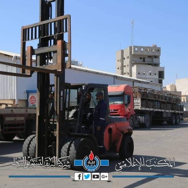 البريقة لتسويق النفط تعلن عن الإنتاج اليومي من أسطوانات غاز الطهي المنزلي