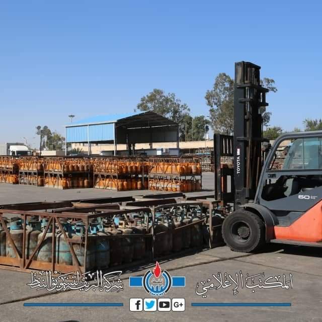 البريقة لتسويق النفط تعلن عن الإنتاج اليومي من أسطوانات غاز الطهي المنزلي
