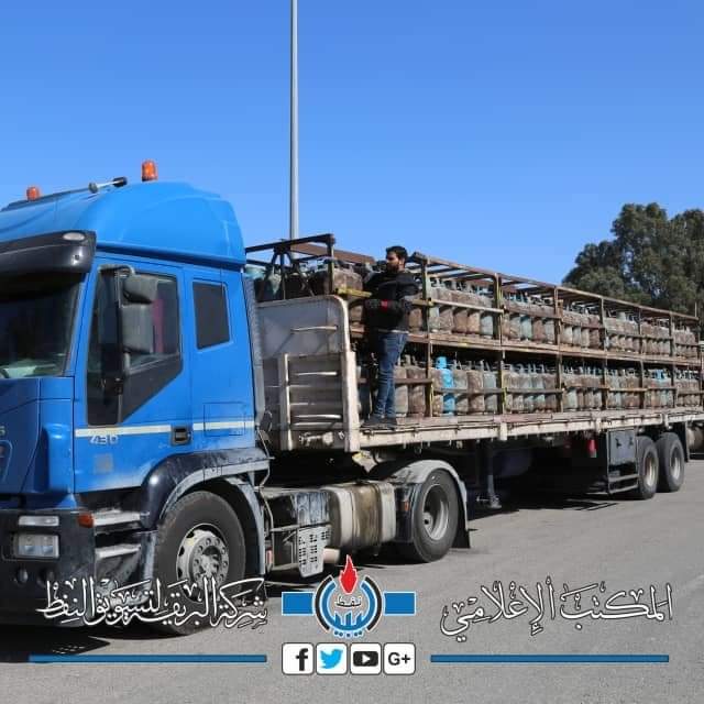 البريقة لتسويق النفط تعلن عن الإنتاج اليومي من أسطوانات غاز الطهي المنزلي