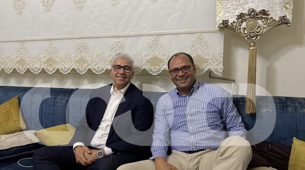 صورة لباشاغا وعبد الجليل بطرابلس