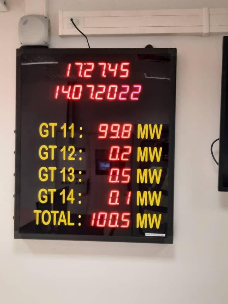 شركة الكهرباء تعلن دخول الوحدة الأولى بمحطة غرب طرابلس للشبكة العامة بقدرة 100 ميجاوات