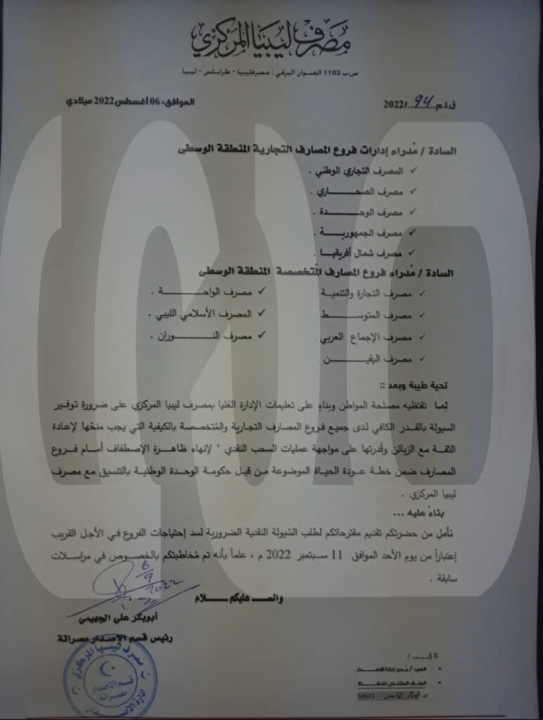 خاص.. بعد مخاطبة المركزي لهم .. مدراء الإصدار بالمدن يطالبون مدراء المصارف الإسراع في تقديم مقترحاتهم لسد حاجات الفروع من السيولة