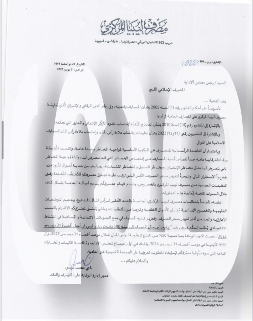 خاص.. مع إيضاح التفاصيل المركزي يخاطب الإسلامي لرفع رأس ماله