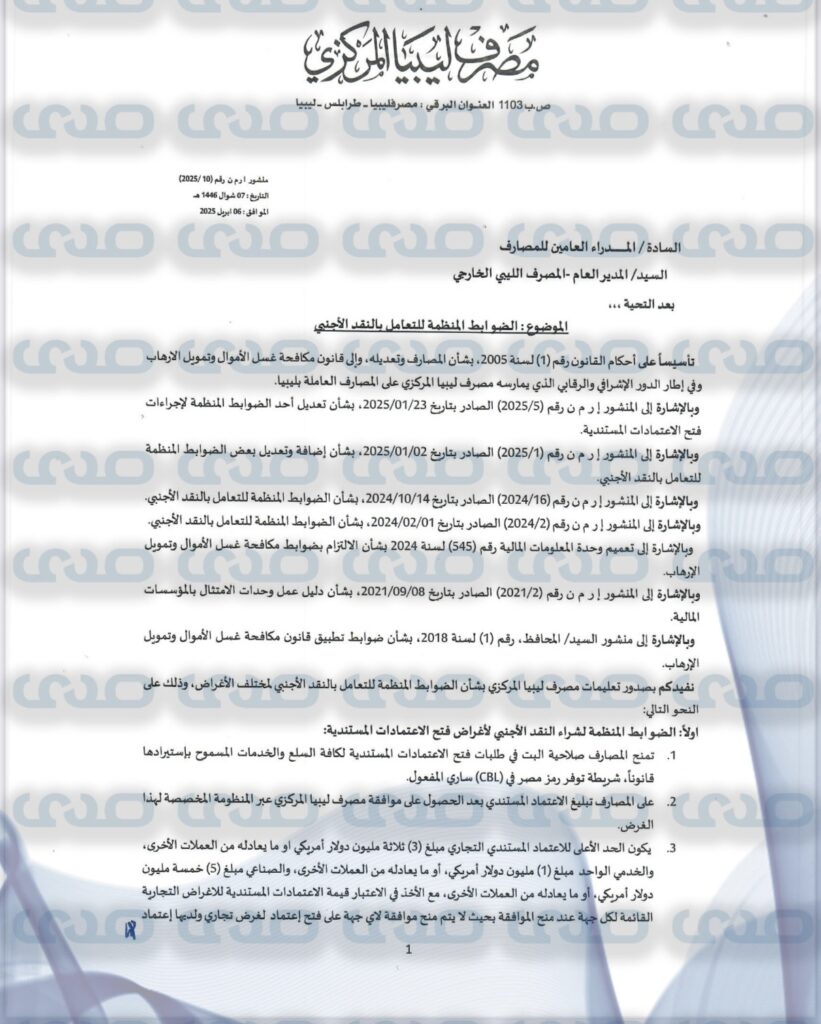 خاص.. من ضمنها بطاقات الأغراض الشخصية ب2000 دولار ..المركزي يصدر ضوابط جديدة لبيع النقد الأجنبي
