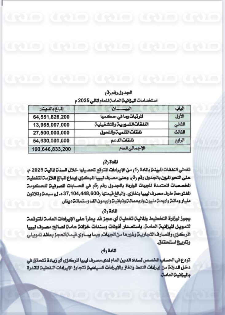 خاص..بأكثر من 160 مليار دينار.. "صدى الاقتصادية" تنشر حصرياً مقترح ميزانية 2025 المحال إلى رئاسة النواب لاعتماده