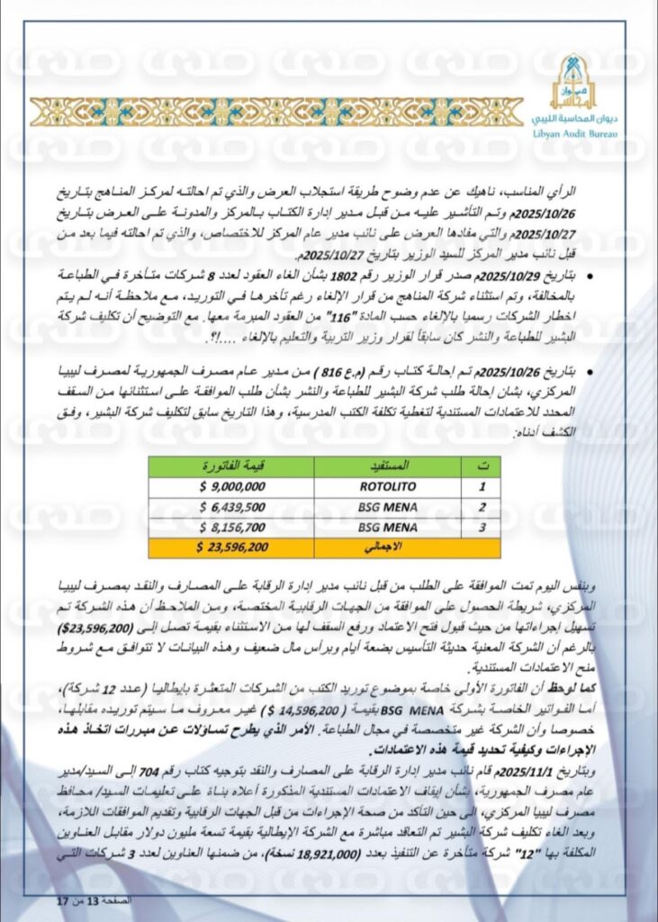 خاص: بالوثائق.. ديوان المحاسبة يكشف عن استنزاف خزينة الدولة لطباعة الكتاب المدرسي ووجود فوارق بالملايين