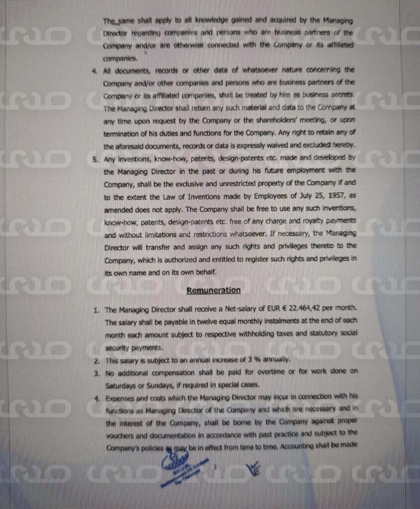 خاص..عقد مبرم بين رئيس السابق والحالي لمؤسسة النفط يكشف امتيازات “مسعود سليمان”راتب باليورو وزيادات سنوية وصلاحيات واسعة