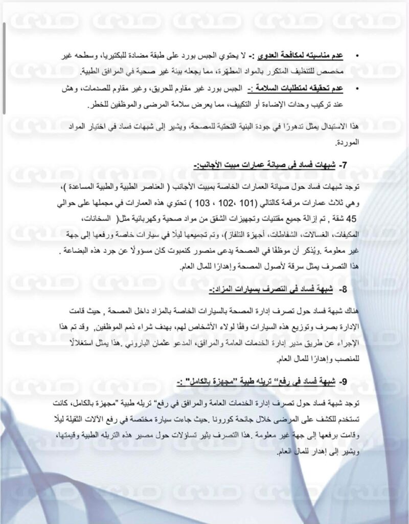 خاص.. فساد "سراج بن عامر" يهز الكلينيكا.. وثائق تكشف إفراغ المصحة من أصولها وكوادرها وتهديد موظفيه بمسلحين وتضخيم بند الأدوية إلى 7 مليون وتمكين أجنبية بمنصب وشراء سيارة لها بأكثر من 30 ألف دولار