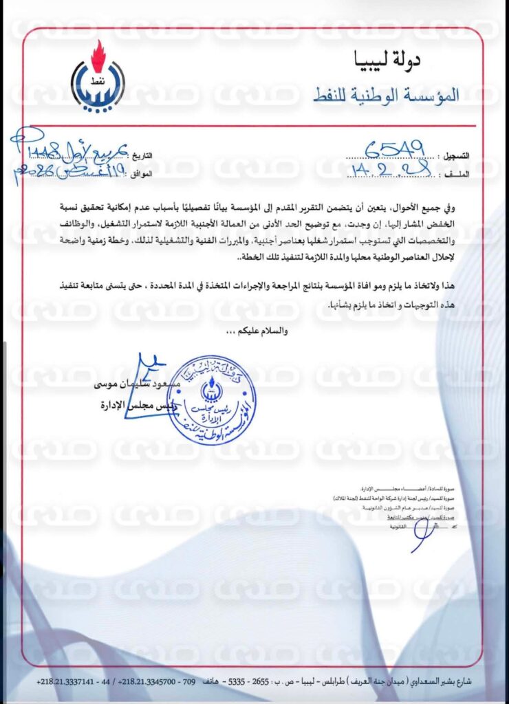 خاص.. نزيف الميزانيات باسم "الخبرات الأجنبية".. مؤسسة النفط تحاصر شبهات الهدر المالي في شركة الواحة