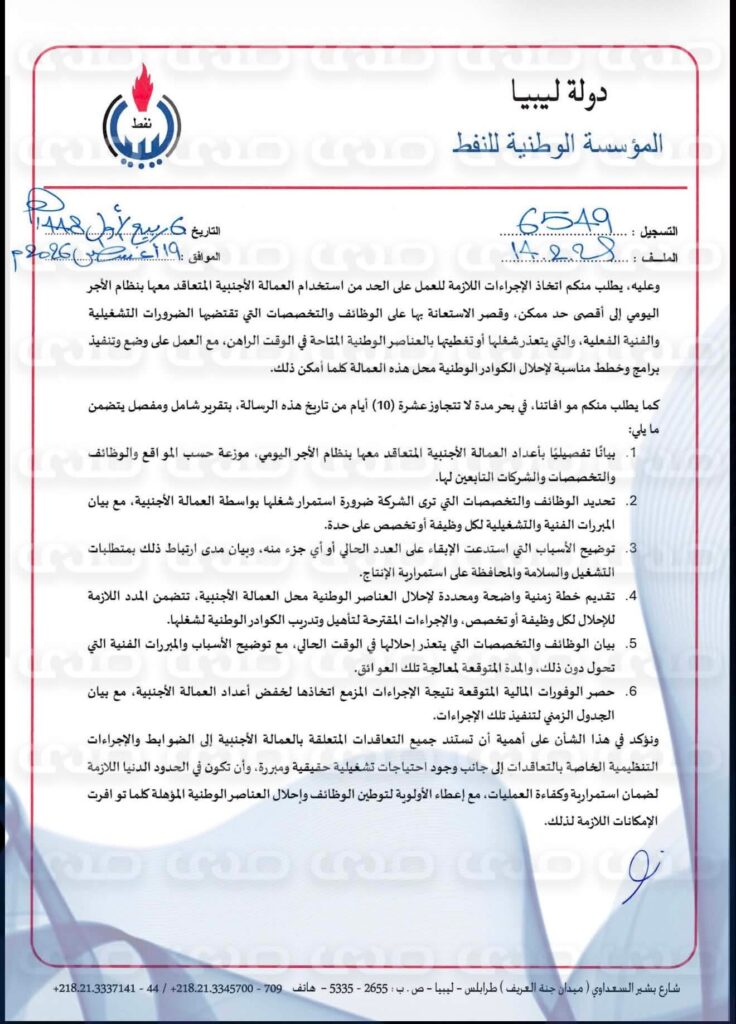 خاص.. نزيف الميزانيات باسم "الخبرات الأجنبية".. مؤسسة النفط تحاصر شبهات الهدر المالي في شركة الواحة