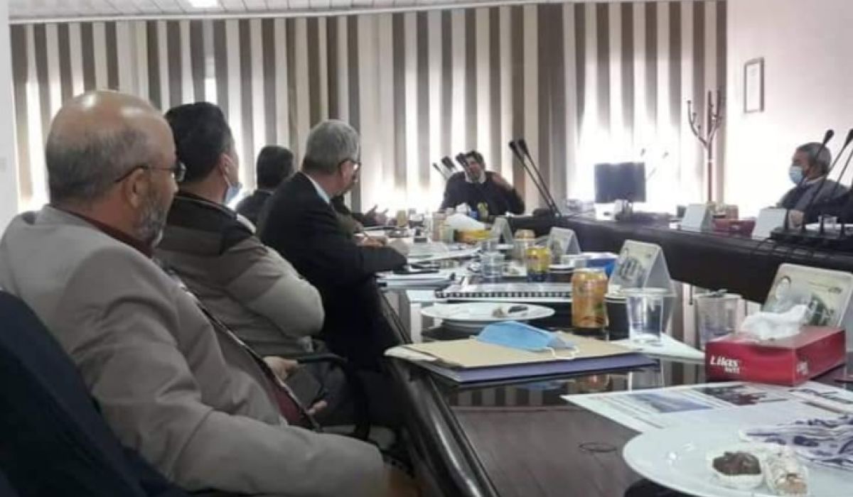 الاجتماع الدوري للشركة الليبية للحديد والصلب لمناقشة عدة مواضيع